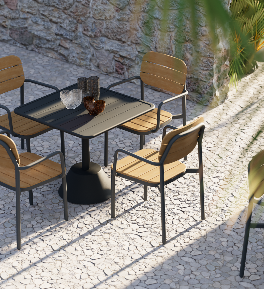 Tilia Aura Alüminyum Kollu Dış Mekan, Balkon Sandalyesi-zoom-6