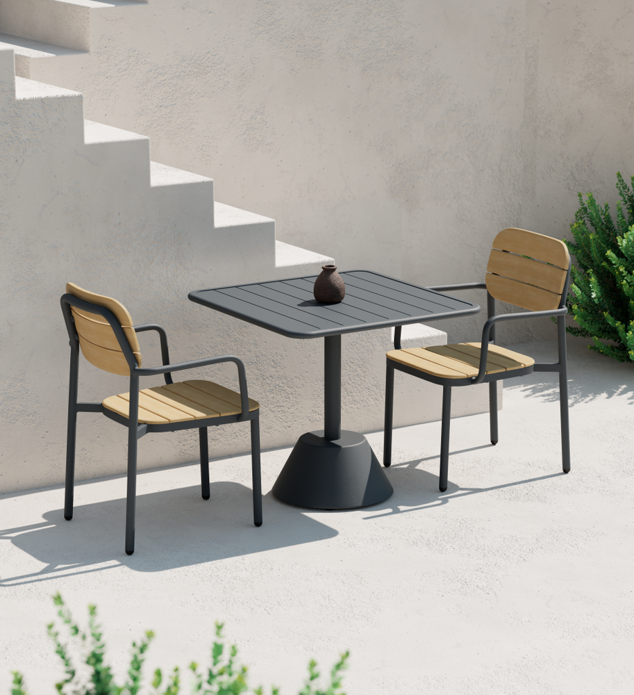 Tilia Aura Alüminyum Kollu Dış Mekan, Balkon Sandalyesi-zoom-4