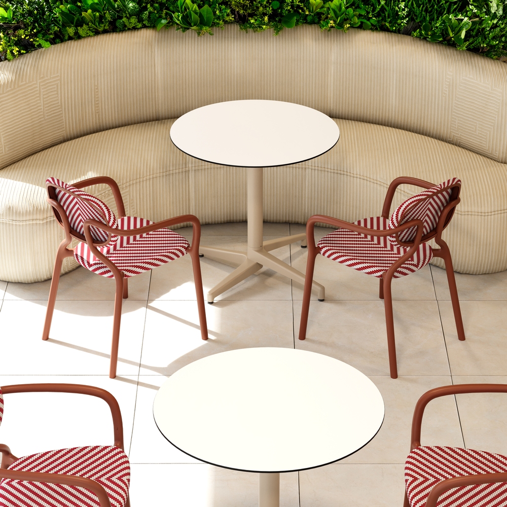 Tilia Haz-N Polipropilen Kollu Bahçe, Balkon, Kafe, Restoran Sandalyesi-2