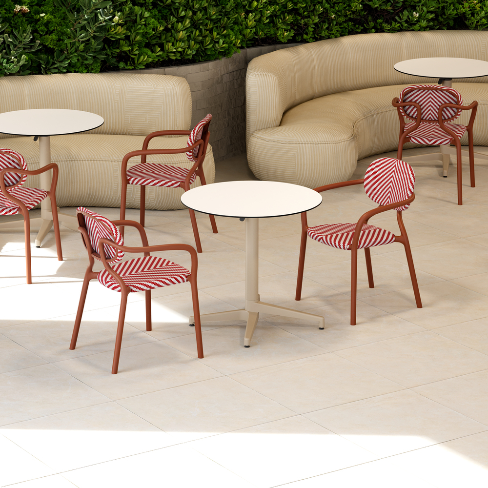Tilia Haz-N Polipropilen Kollu Bahçe, Balkon, Kafe, Restoran Sandalyesi-zoom-4