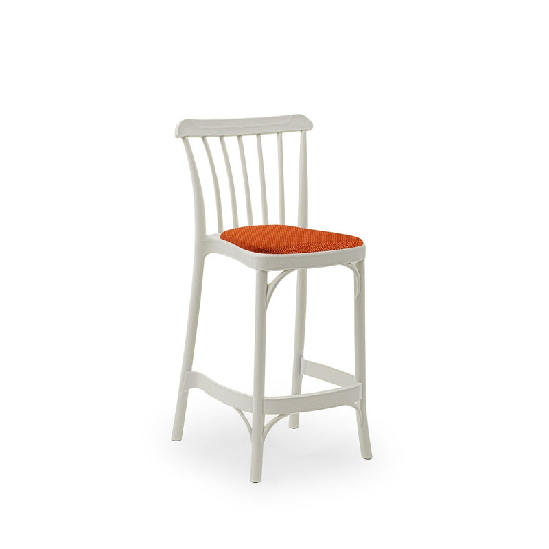 Tilia Gozo Pad Minderli Polipropilen Bar Sandalyesi 65 cm, Bahçe, Balkon, Dış Mekan, Kafe, Düğün, Organizasyon İçin-zoom-