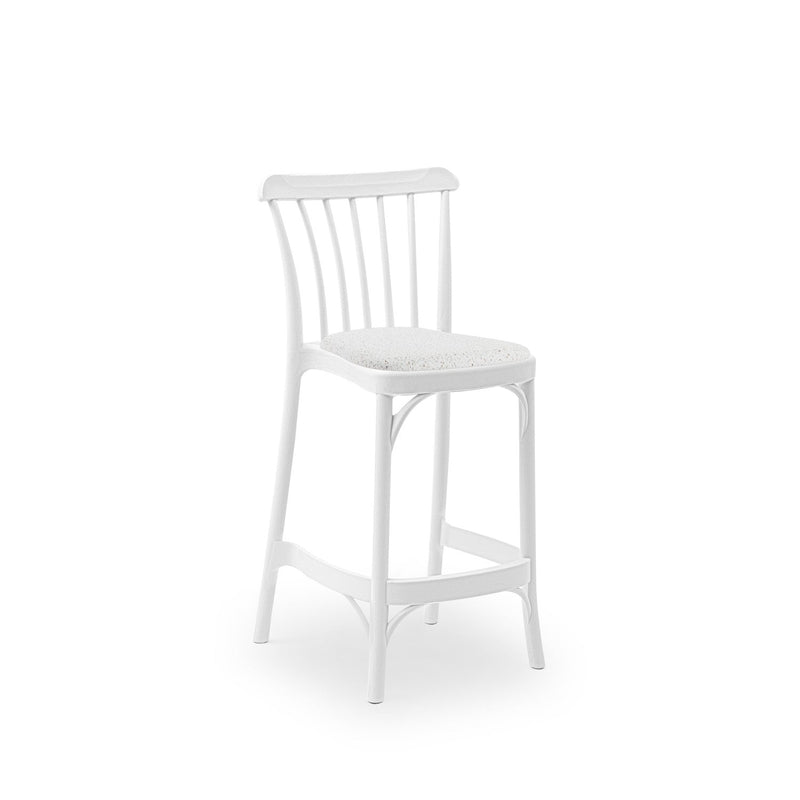 Tilia Gozo Pad Minderli Polipropilen Bar Sandalyesi 65 cm, Bahçe, Balkon, Dış Mekan, Kafe, Düğün, Organizasyon İçin-zoom-