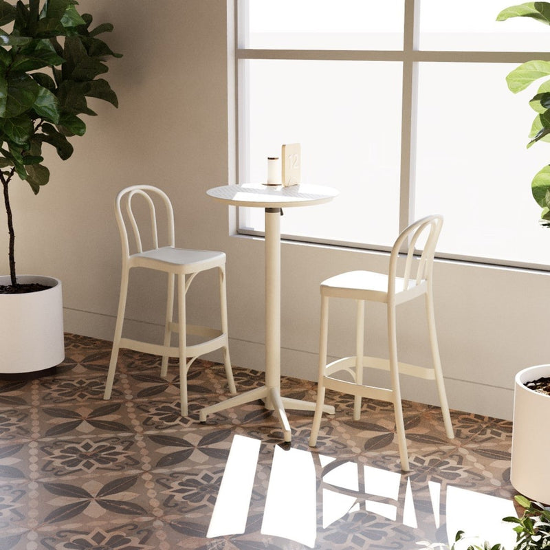 Tilia Sozo Polipropilen Bar Sandalyesi 75 cm, Bahçe, Kafe, Dış Mekan, Düğün, Organizasyon-zoom-