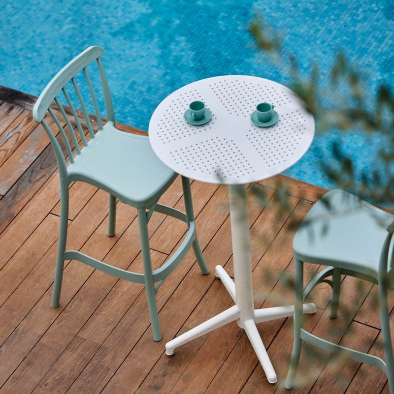 Tilia Gozo Polipropilen Bar Sandalyesi 75 cm, Bahçe, Balkon, Dış Mekan, Kafe, Düğün, Organizasyon İçin-zoom-