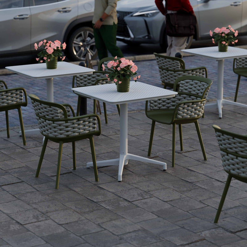 Tilia Eva-P Örgülü Polipropilen Kollu Bahçe, Balkon, Dış Mekan, Kafe, Restoran Sandalyesi-zoom-