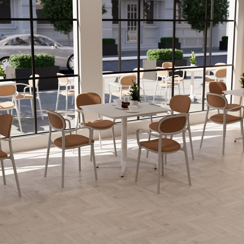 Tilia Duo Pad Minderli Polipropilen Kollu Bahçe, Balkon, Kafe, Restoran Sandalyesi-zoom-