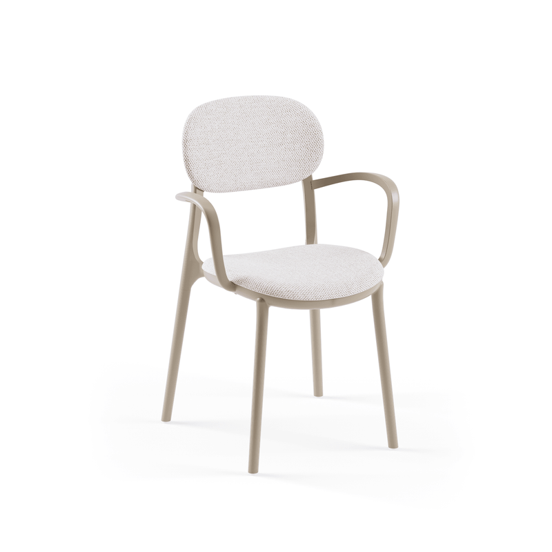 Tilia Duo Pad Minderli Polipropilen Kollu Bahçe, Balkon, Kafe, Restoran Sandalyesi-zoom-