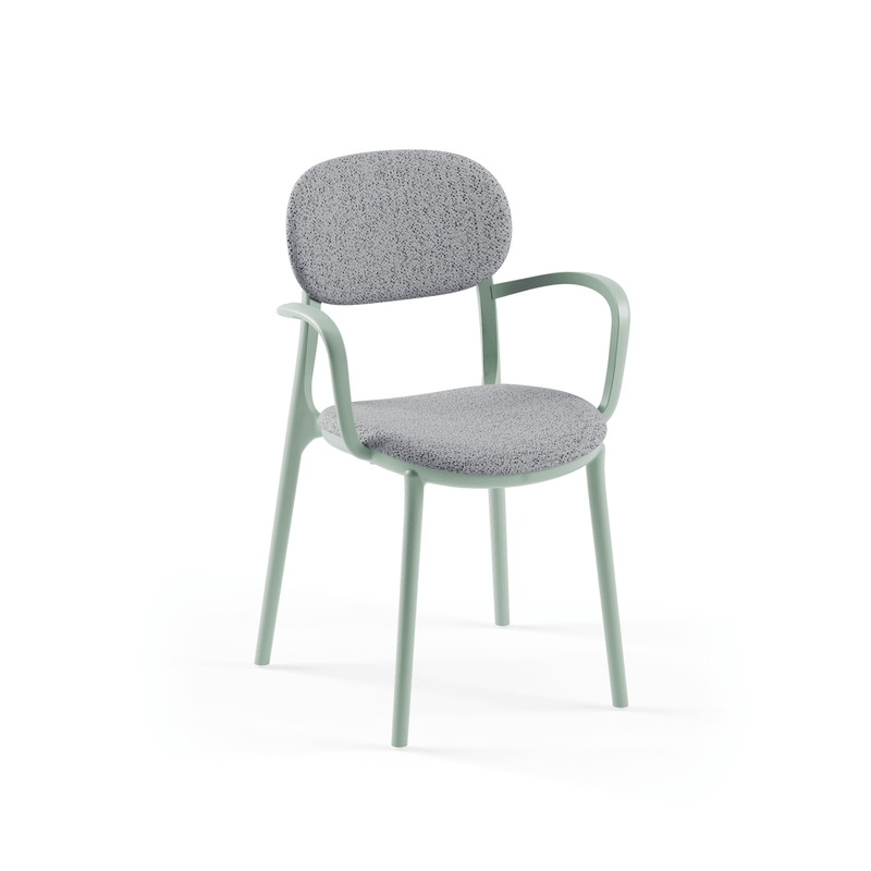 Tilia Duo Pad Minderli Polipropilen Kollu Bahçe, Balkon, Kafe, Restoran Sandalyesi-zoom-