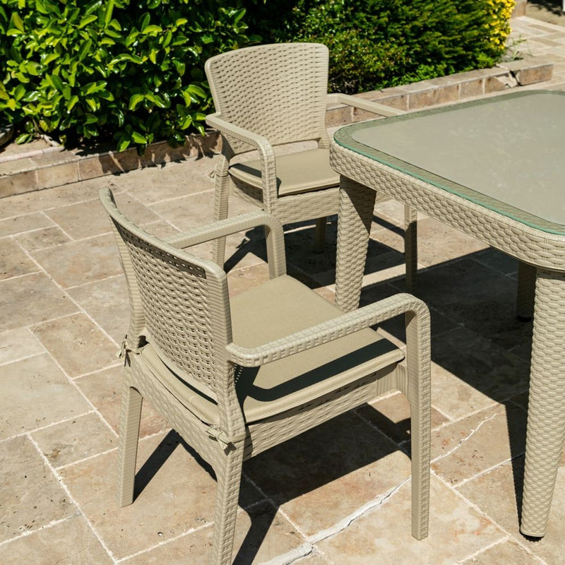 Tilia Antares Rattan Polipropilen Kollu Bahçe, Balkon, Kafe, Restoran, Dış Mekan Sandalyesi-zoom-