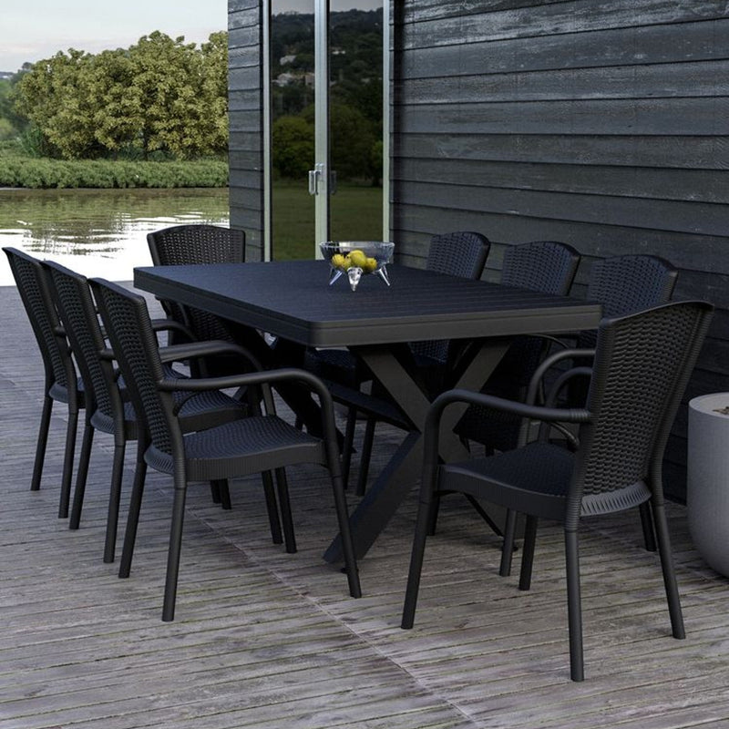 Tilia Royal Rattan Polipropilen Kollu Bahçe, Balkon Sandalyesi-zoom-