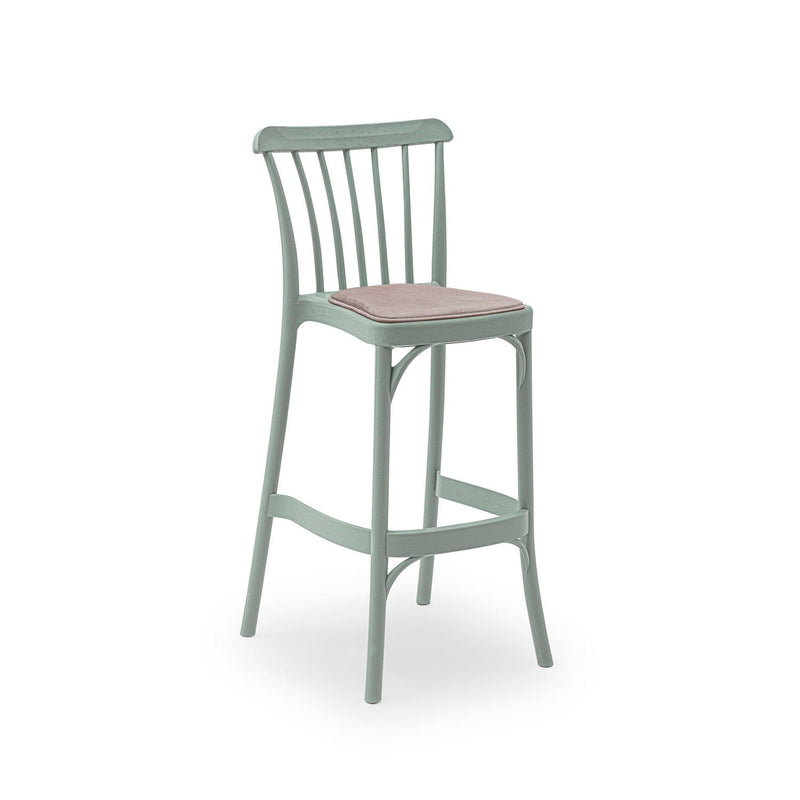 Tilia Gozo Pad Minderli Polipropilen Bar Sandalyesi 75 cm, Bahçe, Balkon, Dış Mekan, Kafe, Düğün, Organizasyon İçin-zoom-