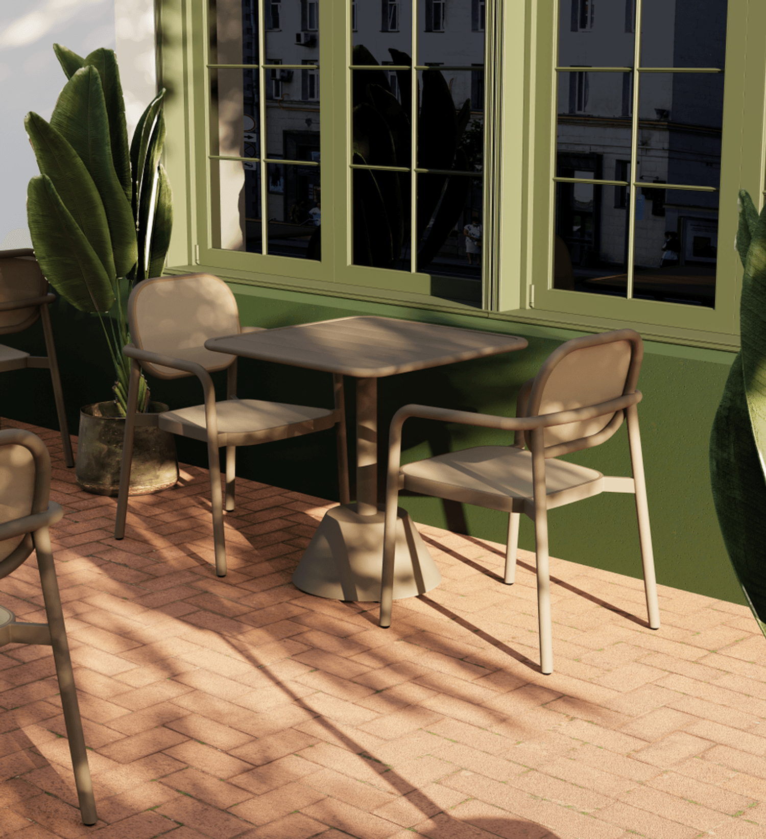 Tilia Aera Alüminyum Kollu Dış Mekan, Balkon Sandalyesi-2