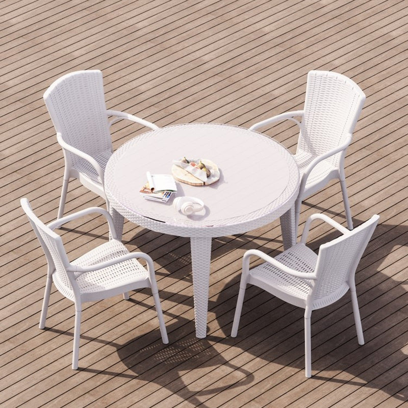 Tilia Royal Rattan Polipropilen Kollu Bahçe, Balkon Sandalyesi-zoom-