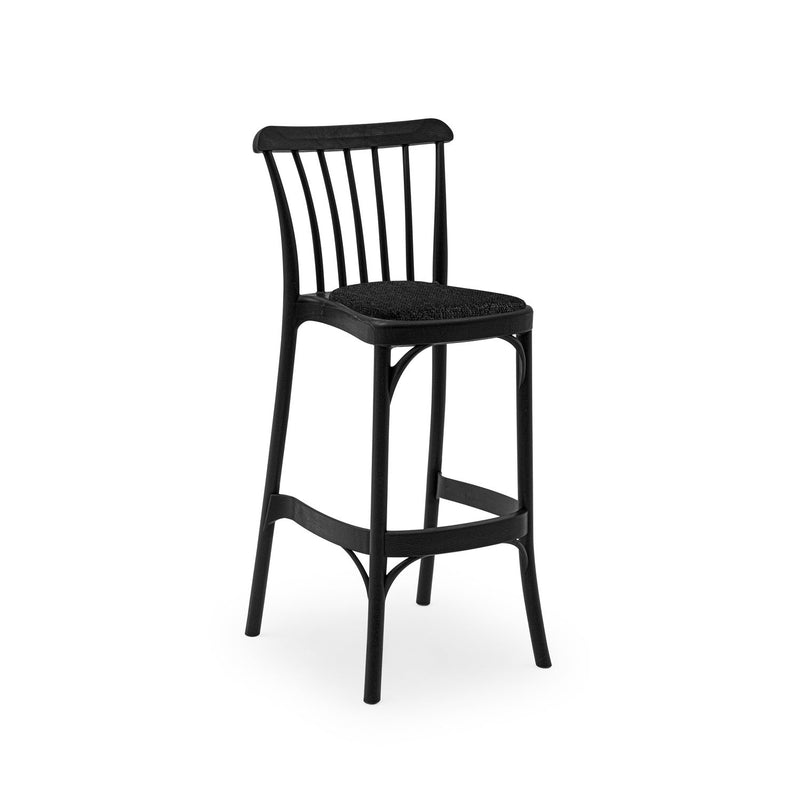 Tilia Gozo Pad Minderli Polipropilen Bar Sandalyesi 75 cm, Bahçe, Balkon, Dış Mekan, Kafe, Düğün, Organizasyon İçin-zoom-