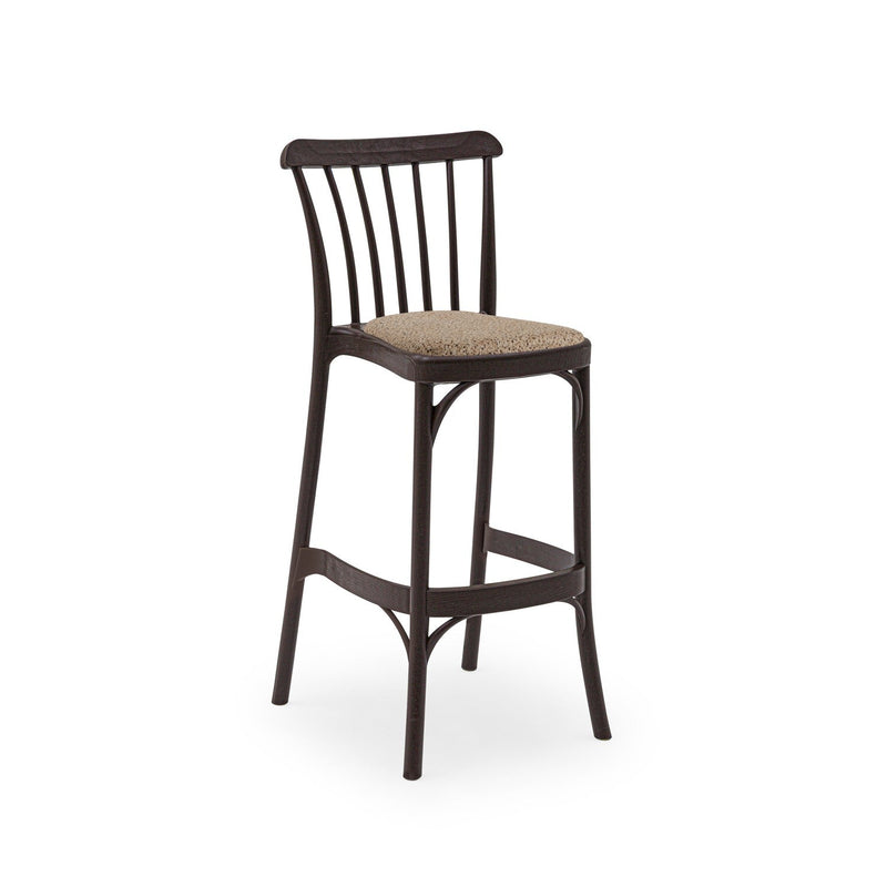 Tilia Gozo Pad Minderli Polipropilen Bar Sandalyesi 75 cm, Bahçe, Balkon, Dış Mekan, Kafe, Düğün, Organizasyon İçin-zoom-