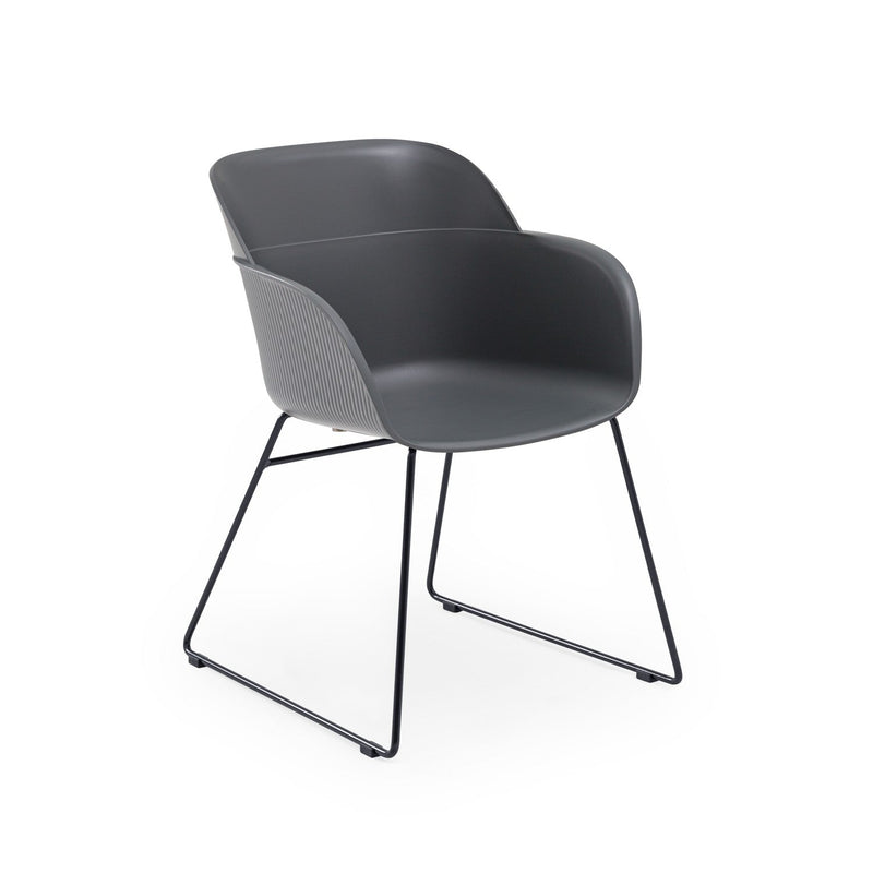 Tilia Shell-U Polipropilen Kollu Sandalye-zoom-