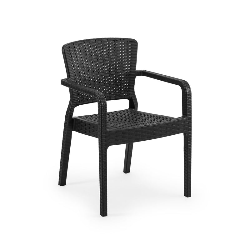 Tilia Antares Rattan Polipropilen Kollu Bahçe, Balkon, Kafe, Restoran, Dış Mekan Sandalyesi-zoom-