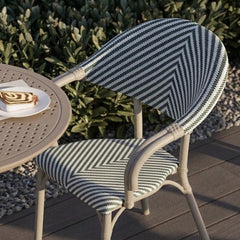 Flash-N Bahçe Balkon Sandalyesi Bej Yeşil Beyaz