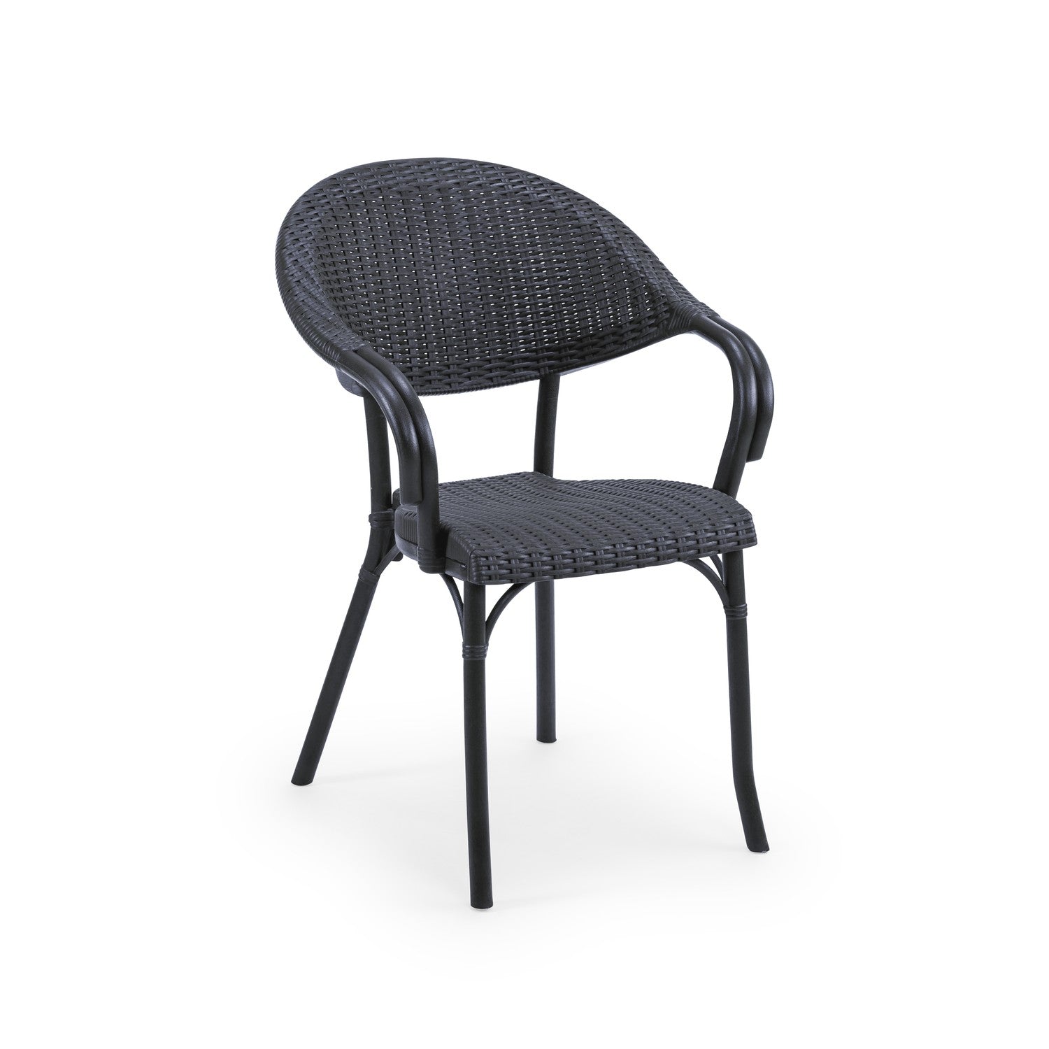 Flash-R rattan kollu sandalye antrasit