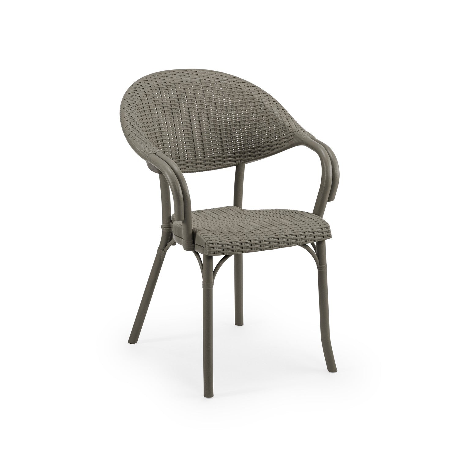 Flash-R rattan kollu sandalye vizon
