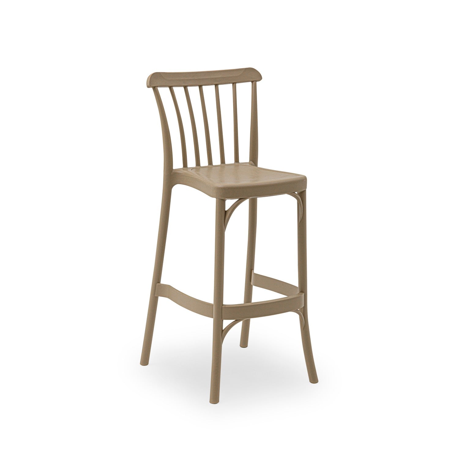Tilia Gozo Polipropilen Bar Sandalyesi 75 cm, Bahçe, Balkon, Dış Mekan, Kafe, Düğün, Organizasyon İçin - Outlet, Sınırlı Stok-2