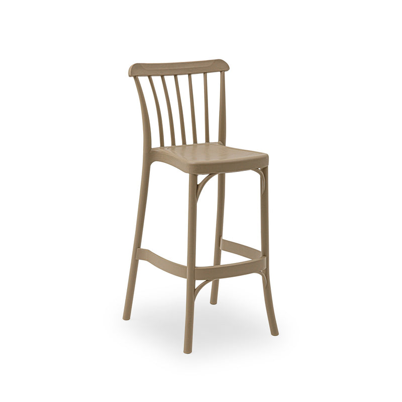 Tilia Gozo Polipropilen Bar Sandalyesi 75 cm, Bahçe, Balkon, Dış Mekan, Kafe, Düğün, Organizasyon İçin - Outlet, Sınırlı Stok-zoom-