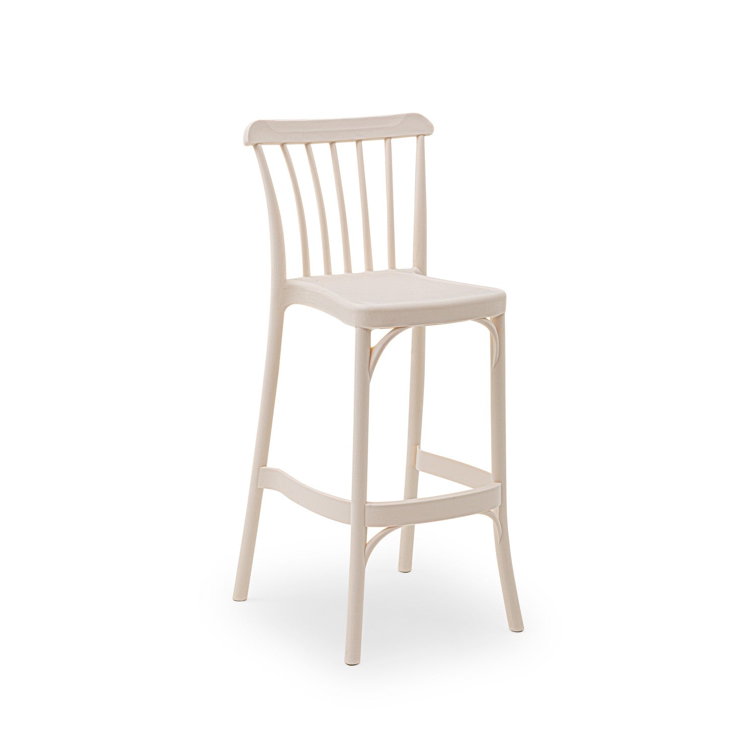 Tilia Gozo Polipropilen Bar Sandalyesi 75 cm, Bahçe, Balkon, Dış Mekan, Kafe, Düğün, Organizasyon İçin - Outlet, Sınırlı Stok-3