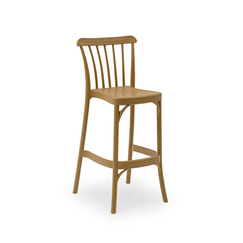 Tilia Gozo Polipropilen Bar Sandalyesi 75 cm, Bahçe, Balkon, Dış Mekan, Kafe, Düğün, Organizasyon İçin - Outlet, Sınırlı Stok-zoom-