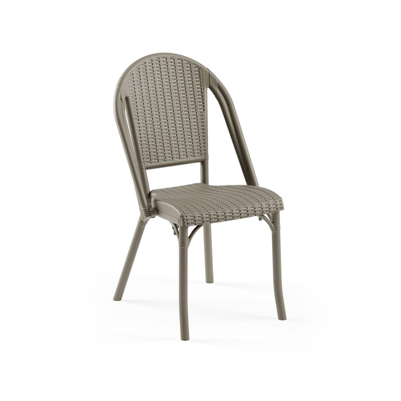 Tilia Flash-R Rattan Polipropilen Bahçe, Balkon, Dış Mekan, Kafe, Restoran Sandalyesi-zoom-