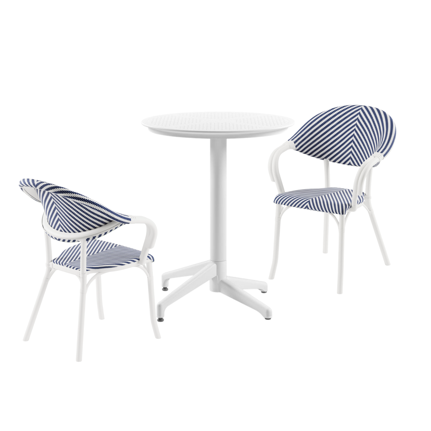 Tilia 2 Kişilik Polipropilen Bahçe, Balkon, Dış Mekan Masa Takımı (Moon Katlanır Masa Ø60 cm + Flash-N Sandalye)-zoom-14