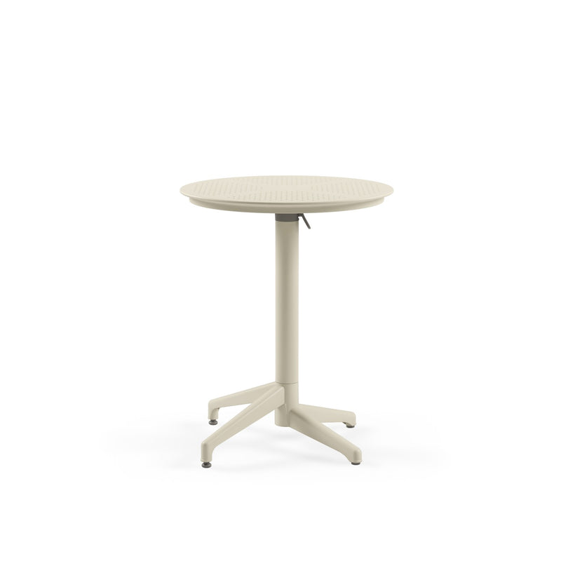 Tilia Moon Polipropilen Katlanır Masa Ø60 cm, Bahçe, Balkon, Dış Mekan, Kafe, Restoran İçin-zoom-