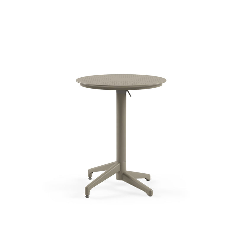 Tilia Moon Polipropilen Katlanır Masa Ø60 cm, Bahçe, Balkon, Dış Mekan, Kafe, Restoran İçin-zoom-