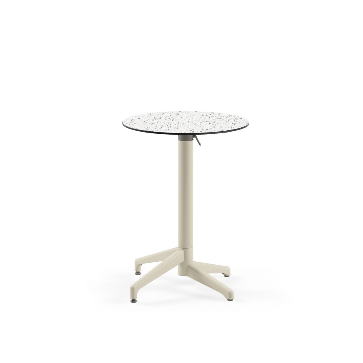 Tilia Moon-C Polipropilen Katlanır Masa Kompakt Tabla Ø60 cm, Bahçe, Balkon, Dış Mekan, Kafe, Restoran İçin-6