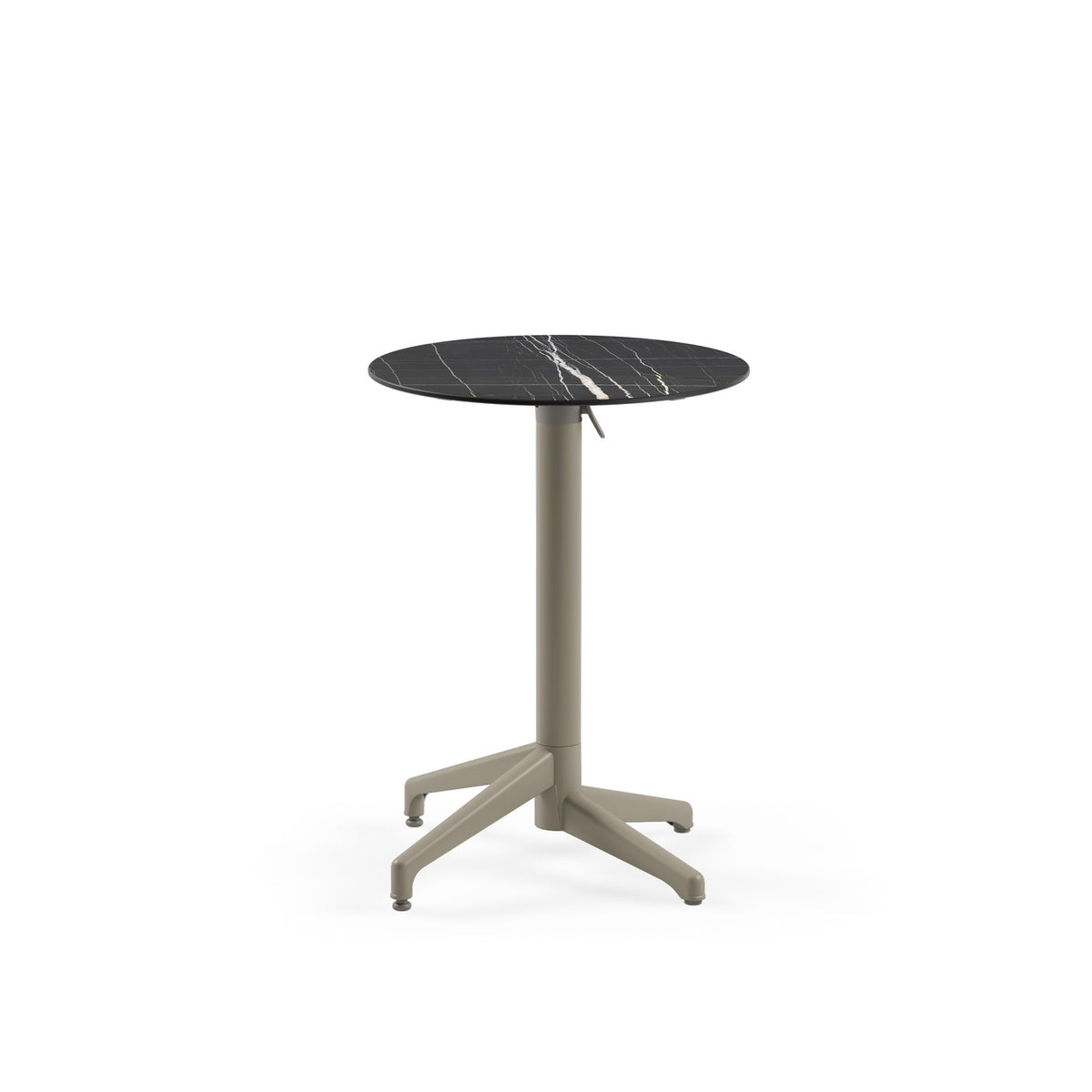 Tilia Moon-C Polipropilen Katlanır Masa Kompakt Tabla Ø60 cm, Bahçe, Balkon, Dış Mekan, Kafe, Restoran İçin-32