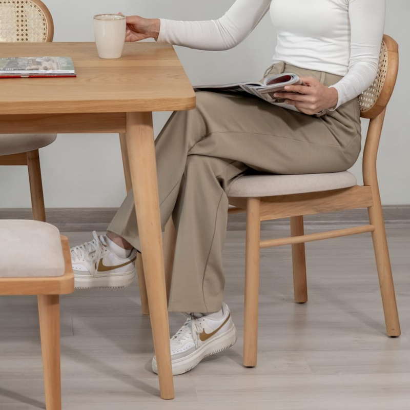 Kastra 4 Kişilik Masa Takımı (Latina Masa + 4 Atra Sandalye + 1 Chic Bench)-zoom-