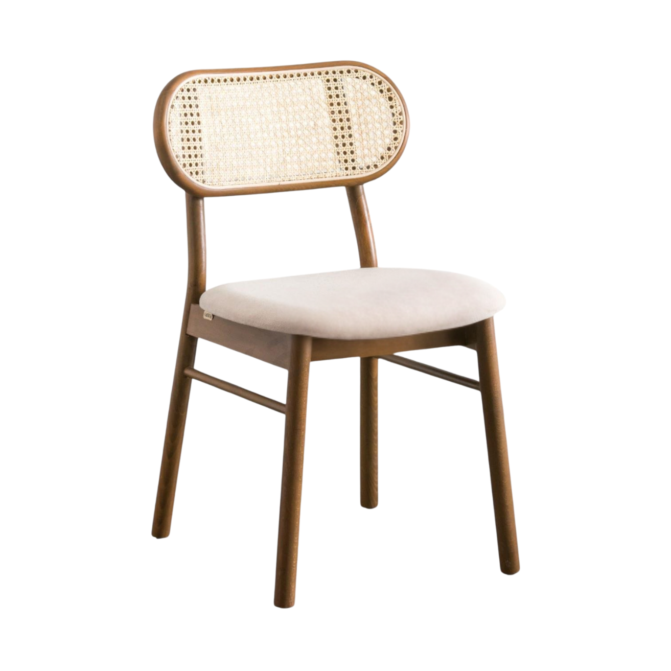 Kastra Atra Döşeme Kumaşlı Hazeranlı Ahşap Sandalye