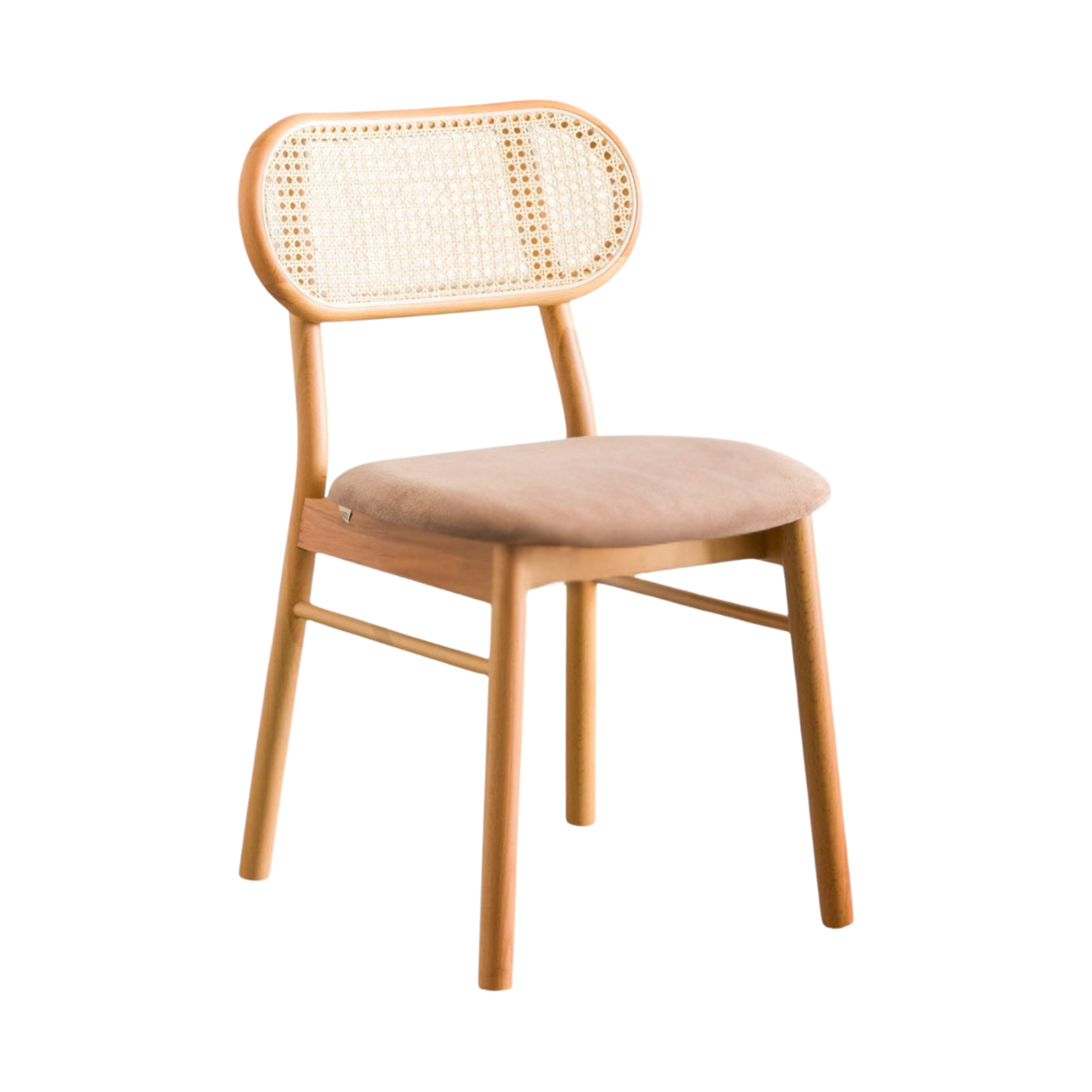 Kastra Atra Döşeme Kumaşlı Hazeranlı Ahşap Sandalye