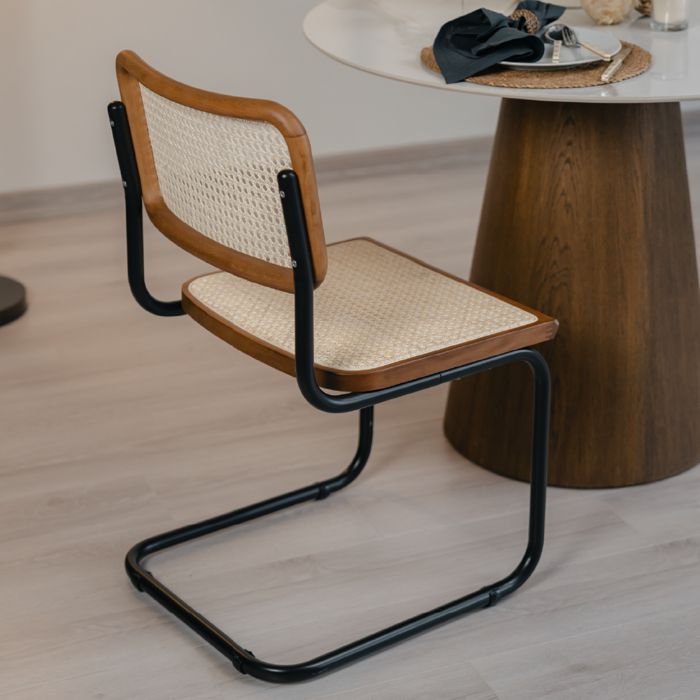 Kastra Cesca Siyah Ayaklı Hazeranlı Sandalye