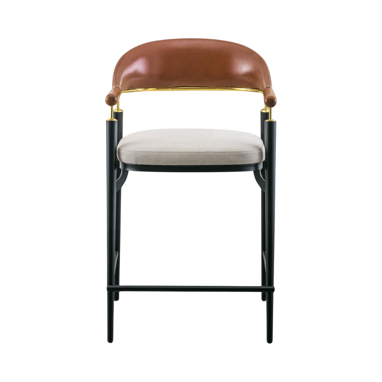 Kastra Cole Döşeme Kumaşlı Metal Bar Sandalyesi-8