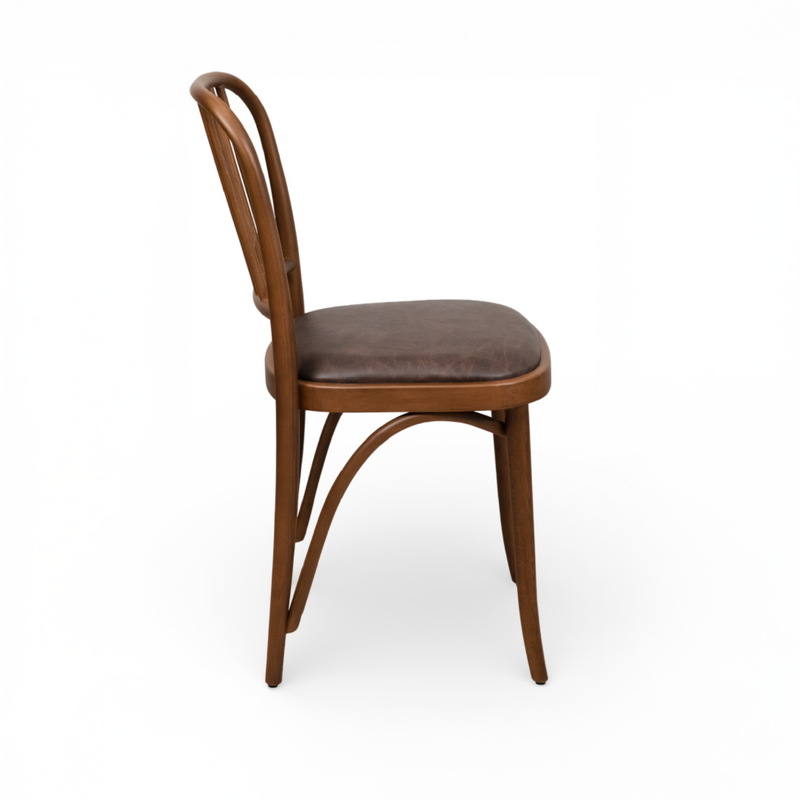Kastra Ease Döşeme Kumaşlı Thonet Ahşap Sandalye-zoom-