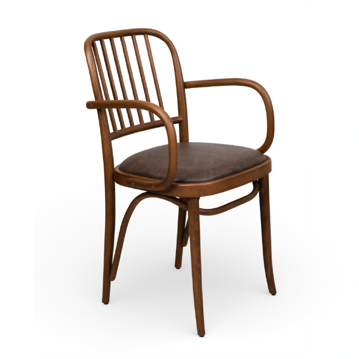 Kastra Ease Döşeme Kumaşlı Thonet Kollu Ahşap Sandalye