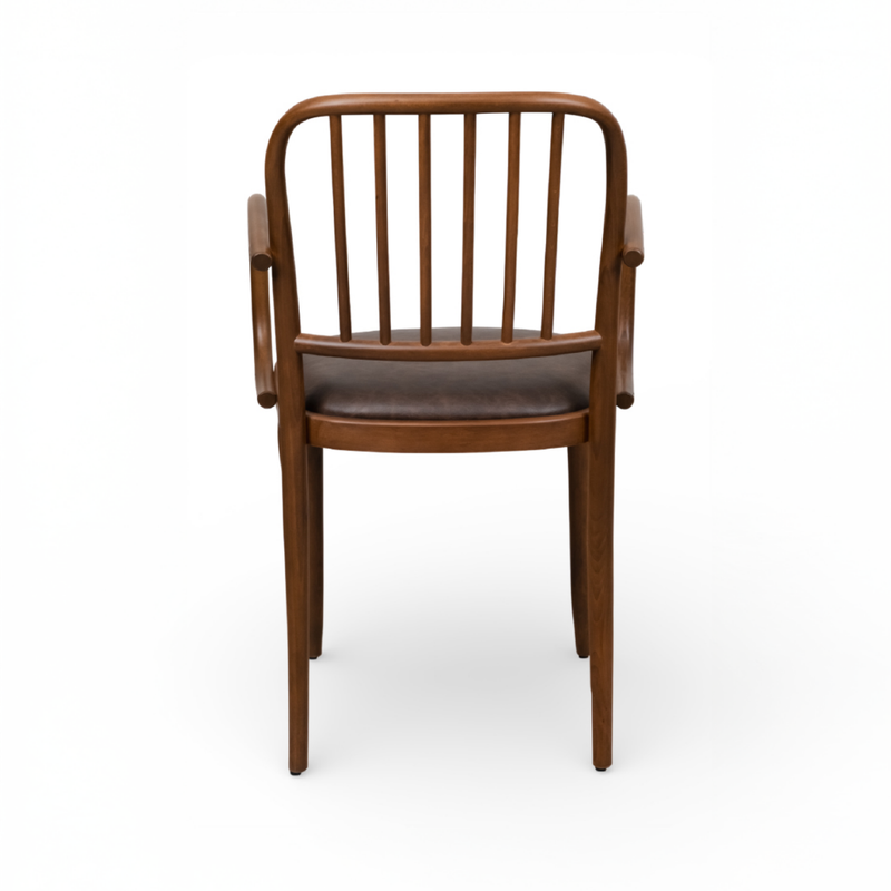 Kastra Ease Döşeme Kumaşlı Thonet Kollu Ahşap Sandalye-zoom-