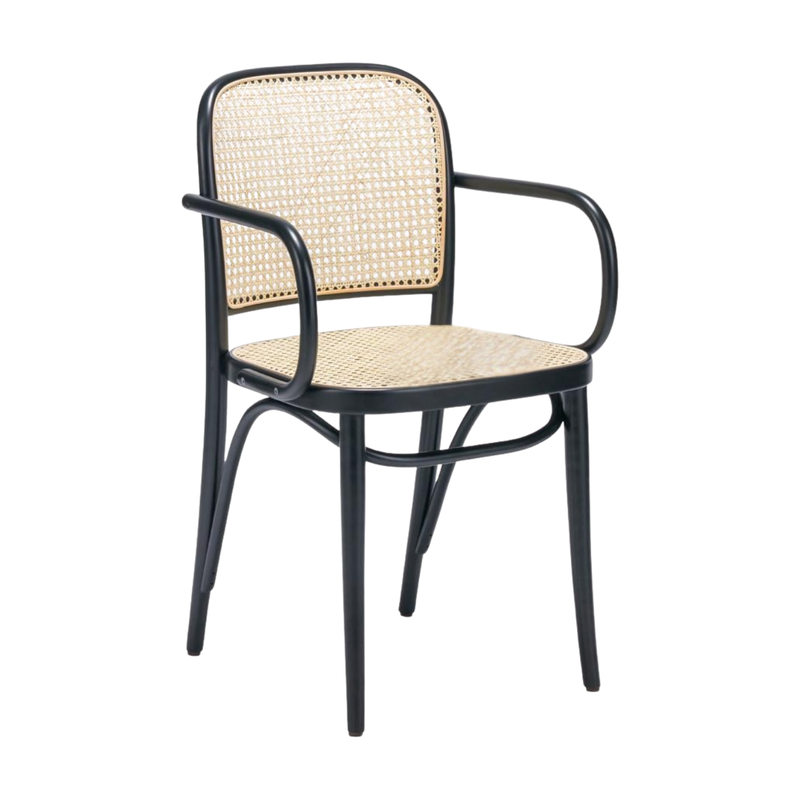 Kastra Harry Hazeranlı Oturum Kollu Thonet Ahşap Sandalye-zoom-