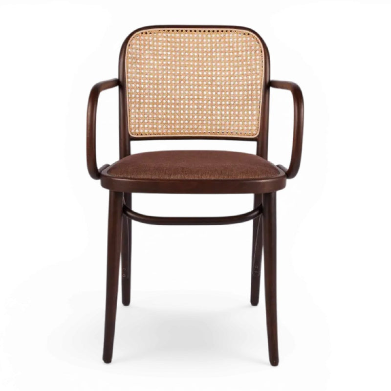 Kastra Harry Sırt Hazeranlı Kollu Thonet Ahşap Sandalye-zoom-