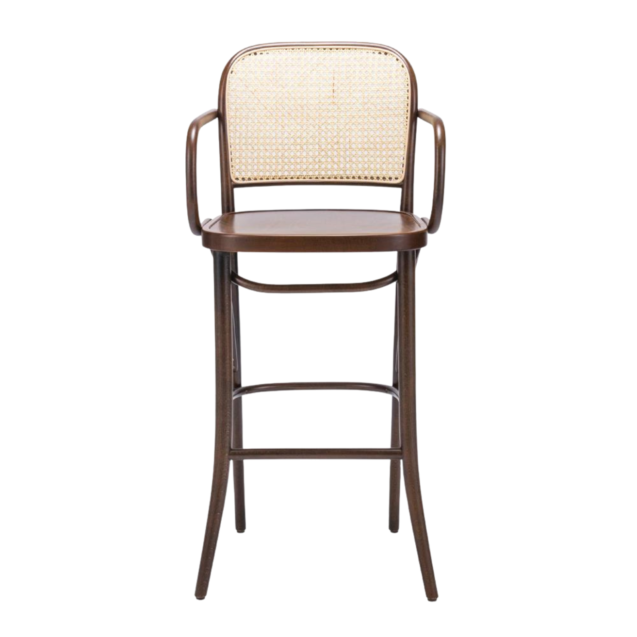 Kastra Harry Sırt Hazeranlı Kollu Thonet Ahşap Bar Sandalyesi-zoom-15