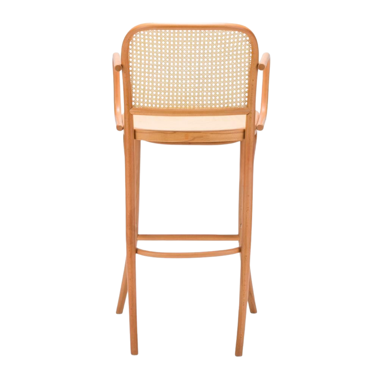 Kastra Harry Sırt Hazeranlı Kollu Thonet Ahşap Bar Sandalyesi-zoom-10