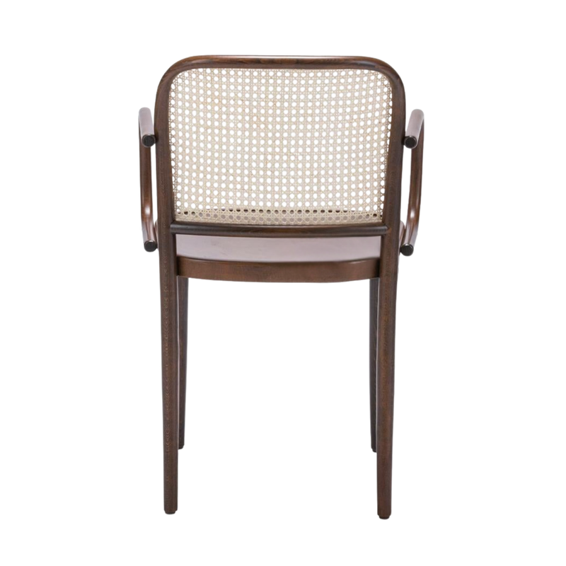 Kastra Harry Sırt Hazeranlı Kollu Thonet Ahşap Sandalye-zoom-