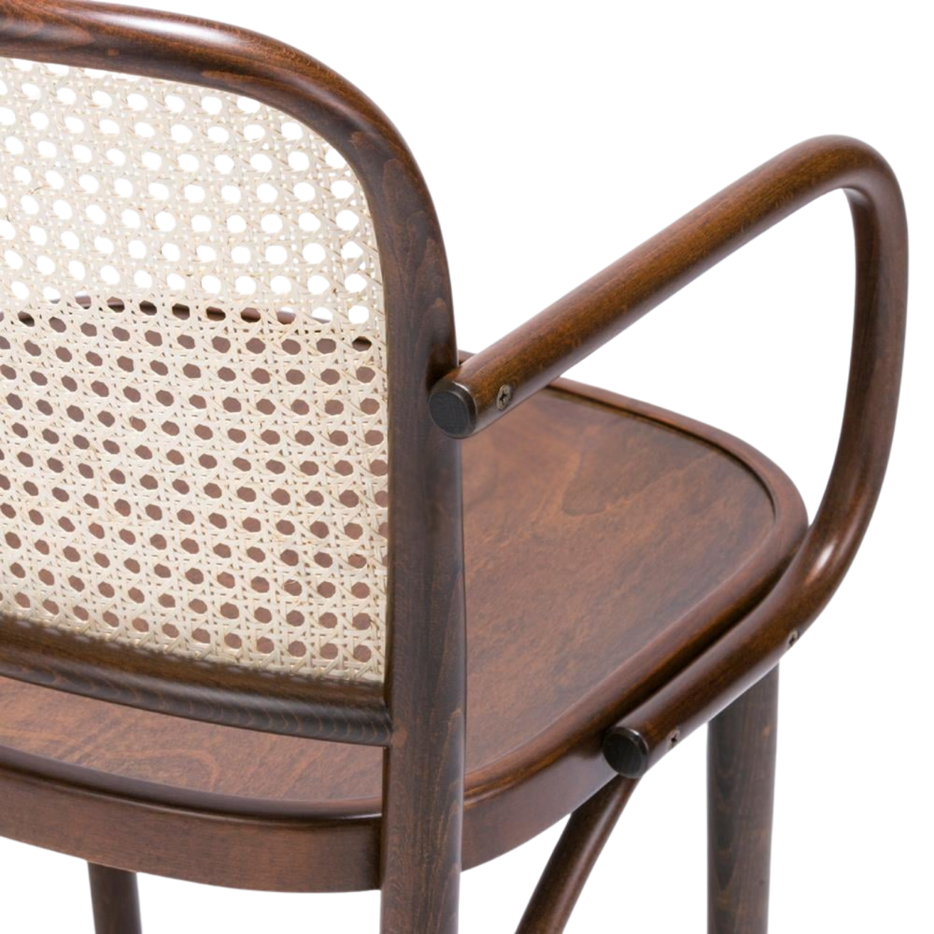 Kastra Harry Sırt Hazeranlı Kollu Thonet Ahşap Sandalye-zoom-2