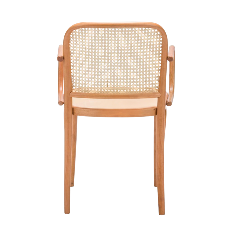 Kastra Harry Sırt Hazeranlı Kollu Thonet Ahşap Sandalye-zoom-