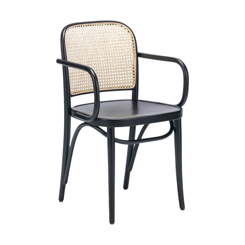 Kastra Harry Sırt Hazeranlı Kollu Thonet Ahşap Sandalye-zoom-